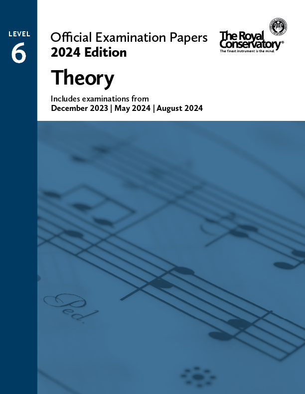 2024 Official Examination Papers | Level 6 Theory | RCM Shop – RCM Shop ...
