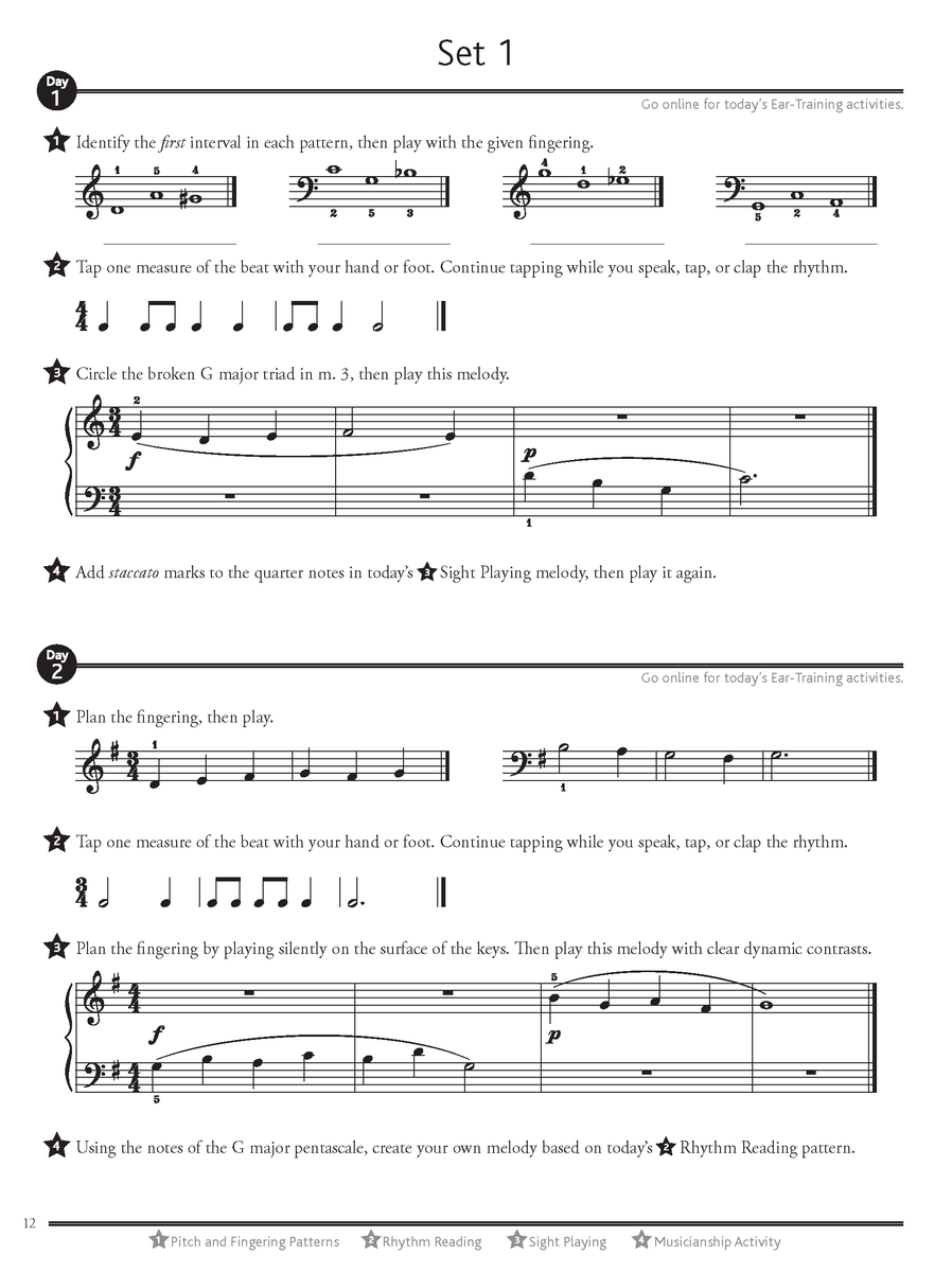 Four Star® Sight Reading and Ear Tests Level 1 – RCM Shop (US ...