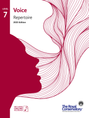 The Royal Conservatory of Music Level 7 Voice Repertoire 2025 Edition book cover with a dark pink vocal design