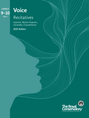 The Royal Conservatory of Music Recitatives 9–10 Volume 1 2025 Edition book cover with a teal vocal design